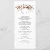 waterverf zacht katoen & eucalyptus bruiloft menu (Voorkant)