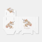 Waterverf zacht sinaasappel roze lentebloesems bedankdoosjes (Uitgevouwen)