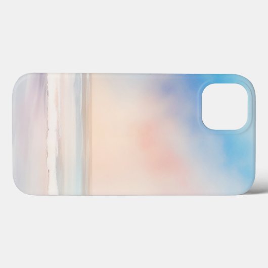 Waterverf zacht strand Case-Mate iPhone case (Achterkant (horizontaal))