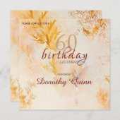 Waterverf Zachte Herfstbladeren Verjaardag Kaart (Voorkant / Achterkant)