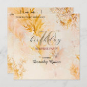 Waterverf Zachte Herfstbladeren Verrassingsverjaar Kaart (Voorkant / Achterkant)