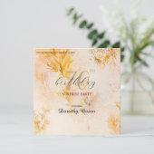 Waterverf Zachte Herfstbladeren Verrassingsverjaar Kaart (Staand voorkant)