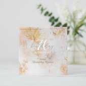 Waterverf Zachte pastel laat verrassen verjaardag Kaart (Staand voorkant)