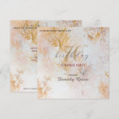 Waterverf Zachte pastel laat verrassen verjaardag Kaart (Voorkant / Achterkant)