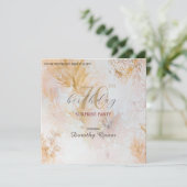 Waterverf Zachte pastel laat verrassen verjaardag Kaart (Staand voorkant)