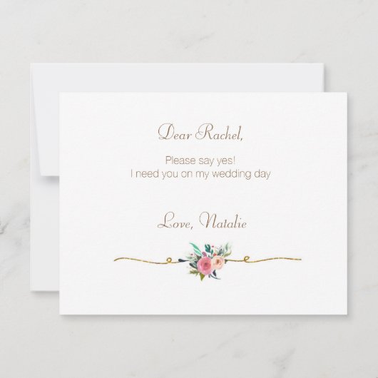 Waterverf zal je een eerbewijs zijn kaart (Achterkant)