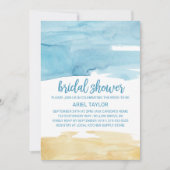 Waterverf Zand en Zee Vrijgezellenfeest Kaart (Voorkant)