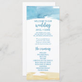 Waterverf - zand en Zee - weddenschap Programmakaart (Voorkant / Achterkant)