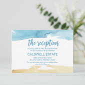 Waterverf Zand en Zee Weddenschappen Kaart (Staand voorkant)