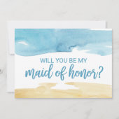 Waterverf Zand & Zee... zal je mijn eerbetoon zijn Kaart (Voorkant)