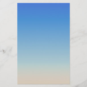 Waterverf zandstrand briefpapier