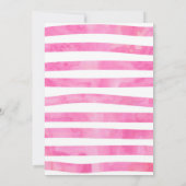 Waterverf zangeres verjaardagsuitnodiging kaart (Achterkant)