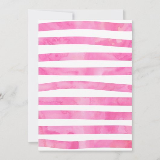 Waterverf zangeres verjaardagsuitnodiging kaart (Achterkant)