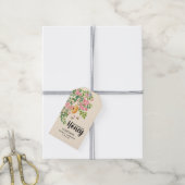 Waterverf Ze Heeft Haar Honing Bruidsuitnodiging Cadeaulabel (Met Touw)