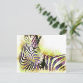 Waterverf Zeba Briefkaart (Staand voorkant)