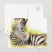 Waterverf Zeba Briefkaart (Voorkant / Achterkant)