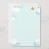 Waterverf zebra baby shower oerwoud kaart (Achterkant)