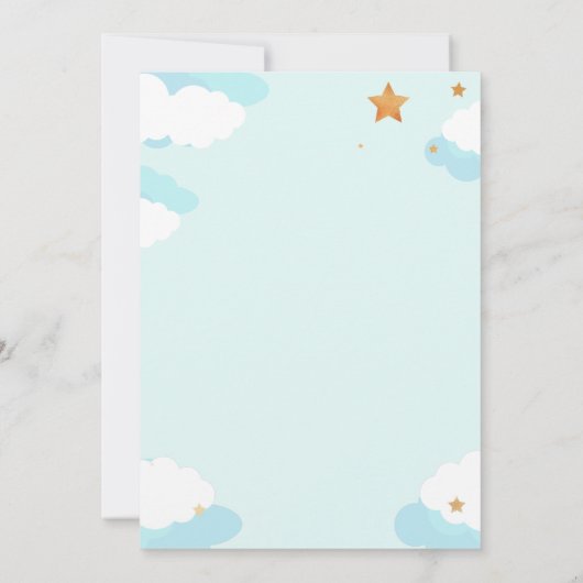 Waterverf zebra baby shower oerwoud kaart (Achterkant)