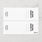 Waterverf Zebra-bladwijzers Briefkaart (Achterkant)