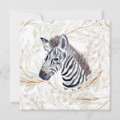 Waterverf Zebra Kaart (Voorkant)
