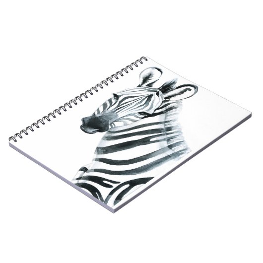Waterverf zebra notitieboek (Linkerzijde)