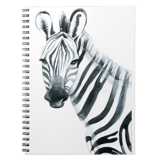 Waterverf zebra notitieboek (Voorkant)