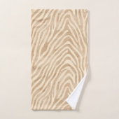 Waterverf zebraprint bad handdoek (Handdoek)