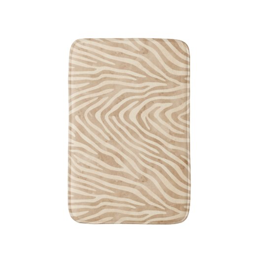 Waterverf zebraprint badmat (Voorkant Verticaal)