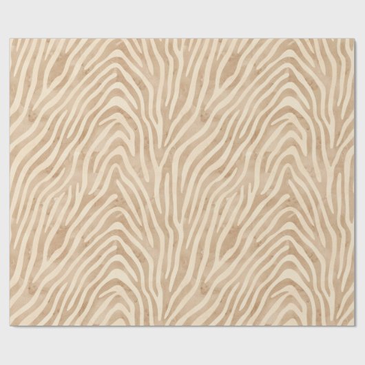Waterverf zebraprint cadeaupapier (Vlak)