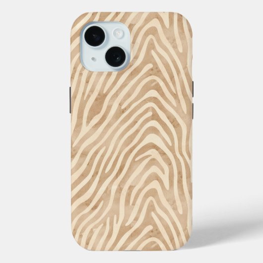 Waterverf zebraprint Case-Mate iPhone case (Achterkant)