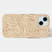 Waterverf zebraprint Case-Mate iPhone case (Achterkant (horizontaal))