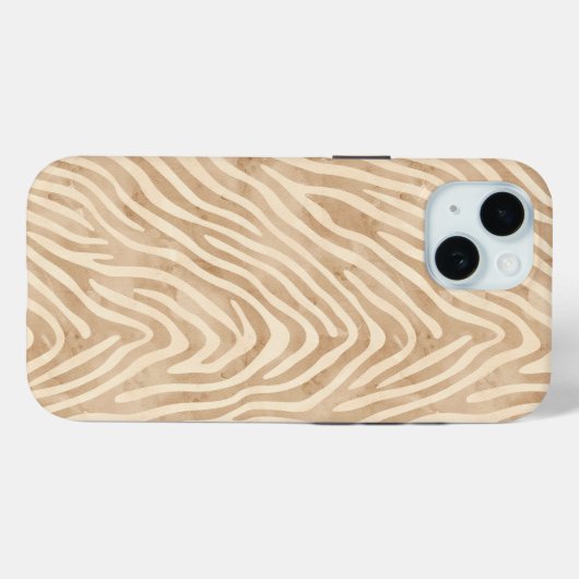 Waterverf zebraprint Case-Mate iPhone case (Achterkant (horizontaal))
