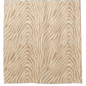 Waterverf zebraprint douchegordijn (Voorkant)