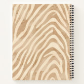 Waterverf zebraprint notitieboek (Achterkant)