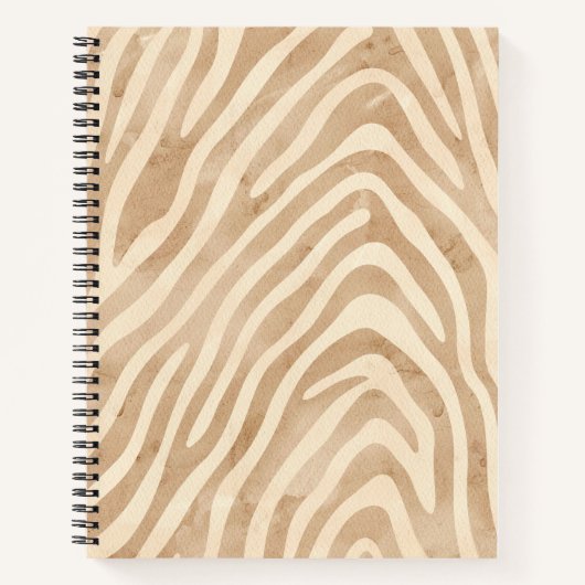 Waterverf zebraprint notitieboek (Voorkant)