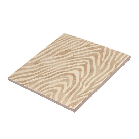 Waterverf zebraprint tegeltje (Zijkant)