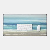 Waterverf Zee Blue Beach Waves Bureaumat (Keyboard & Muis)