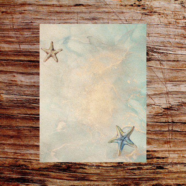 Waterverf Zee Breeze Beach Scrapbook Papier (Creator heeft geüpload)