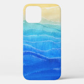 Waterverf zee en strand uitzicht. Case-Mate iPhone case (Achterkant)