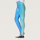 Waterverf zee en strand uitzicht. leggings (Links)