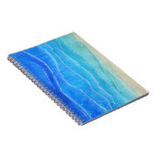 Waterverf zee en strand uitzicht. notitieboek (Rechterzijde)