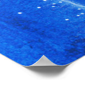 Waterverf zee en strand uitzicht. poster (Hoek)