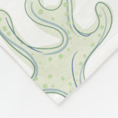 Waterverf Zee Fleece Deken (Hoek)