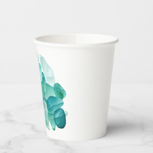 Waterverf Zee Glass Beach Lover Papieren Bekers (Links)