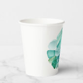 Waterverf Zee Glass Beach Lover Papieren Bekers (Rechts)