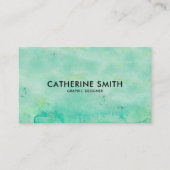 Waterverf Zee Groen Visitekaartje (Voorkant)