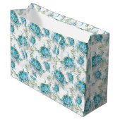 Waterverf Zee Kerstmis Groot Cadeauzakje (Voorkant Gekanteld)