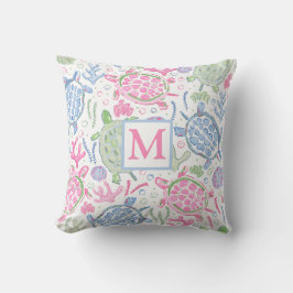 Waterverf Zee Kussen