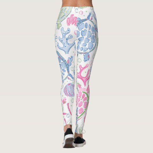 Waterverf Zee Leggings (Achterkant)