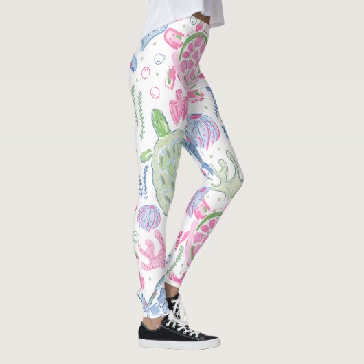 Waterverf Zee Leggings (Rechts)